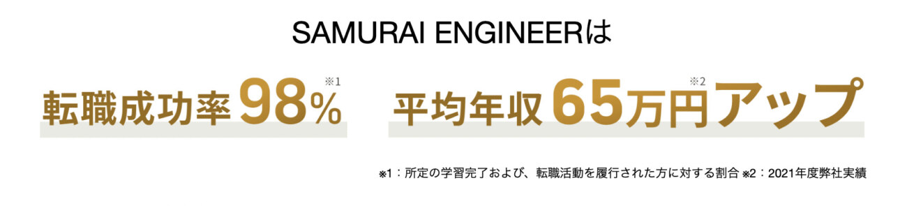侍エンジニアの転職実績