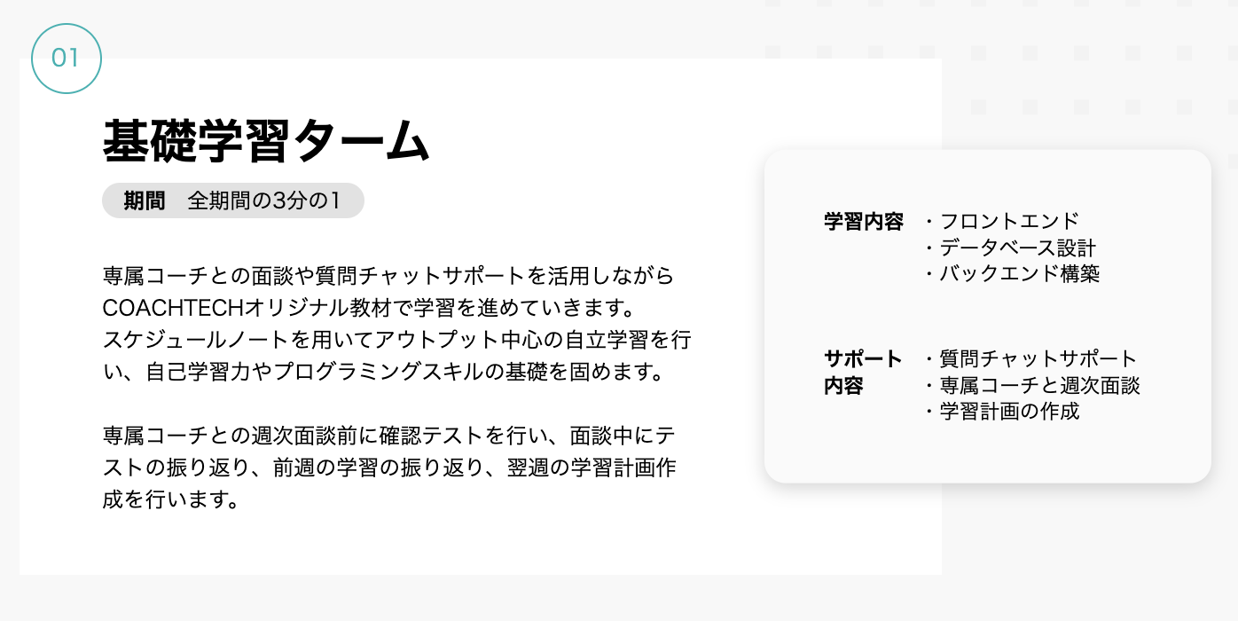 基礎学習ターム
