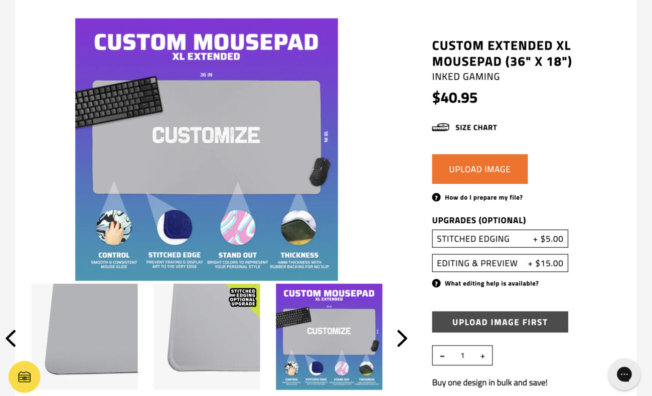 Inked Gaming Custom Mousepad